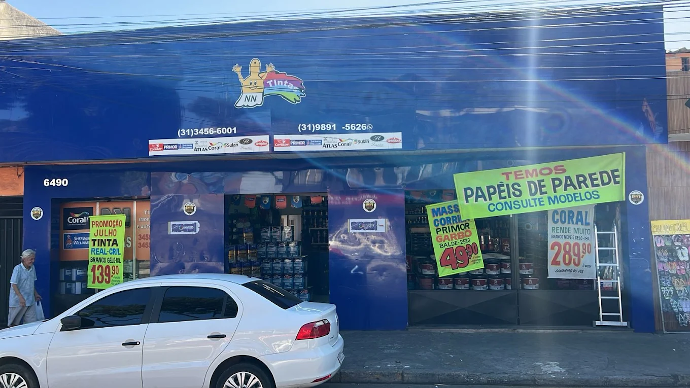 Fachada da Loja NN Tintas